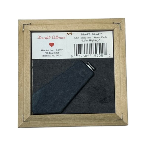 Vintage Friendship Poem Framed Art 4x4 Desktop Tabletop Keepsake Collection - Picture 4 of 8